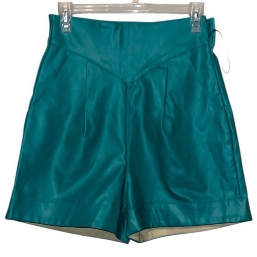 Nasty Gal High Waist Teal Women's Shorts Size 2